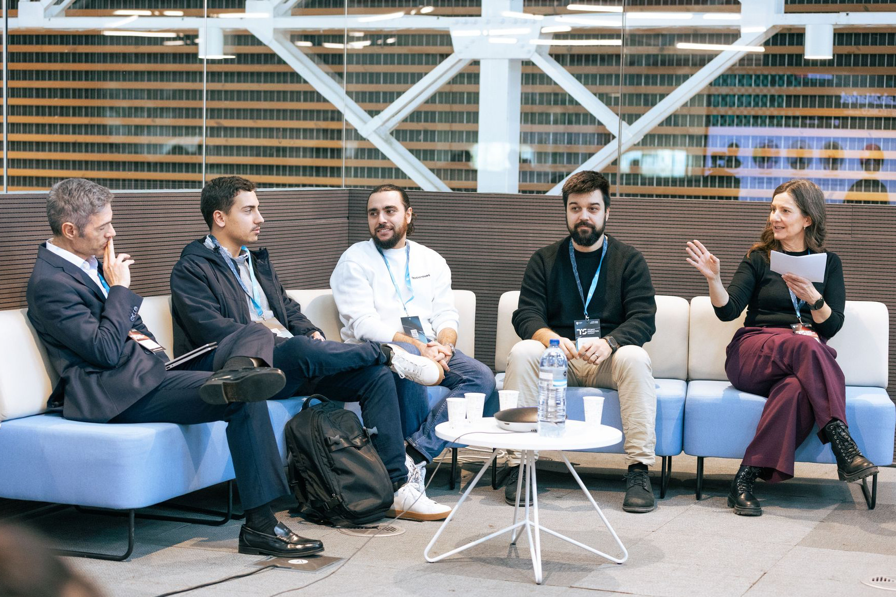 Panel discussion at corporate conference