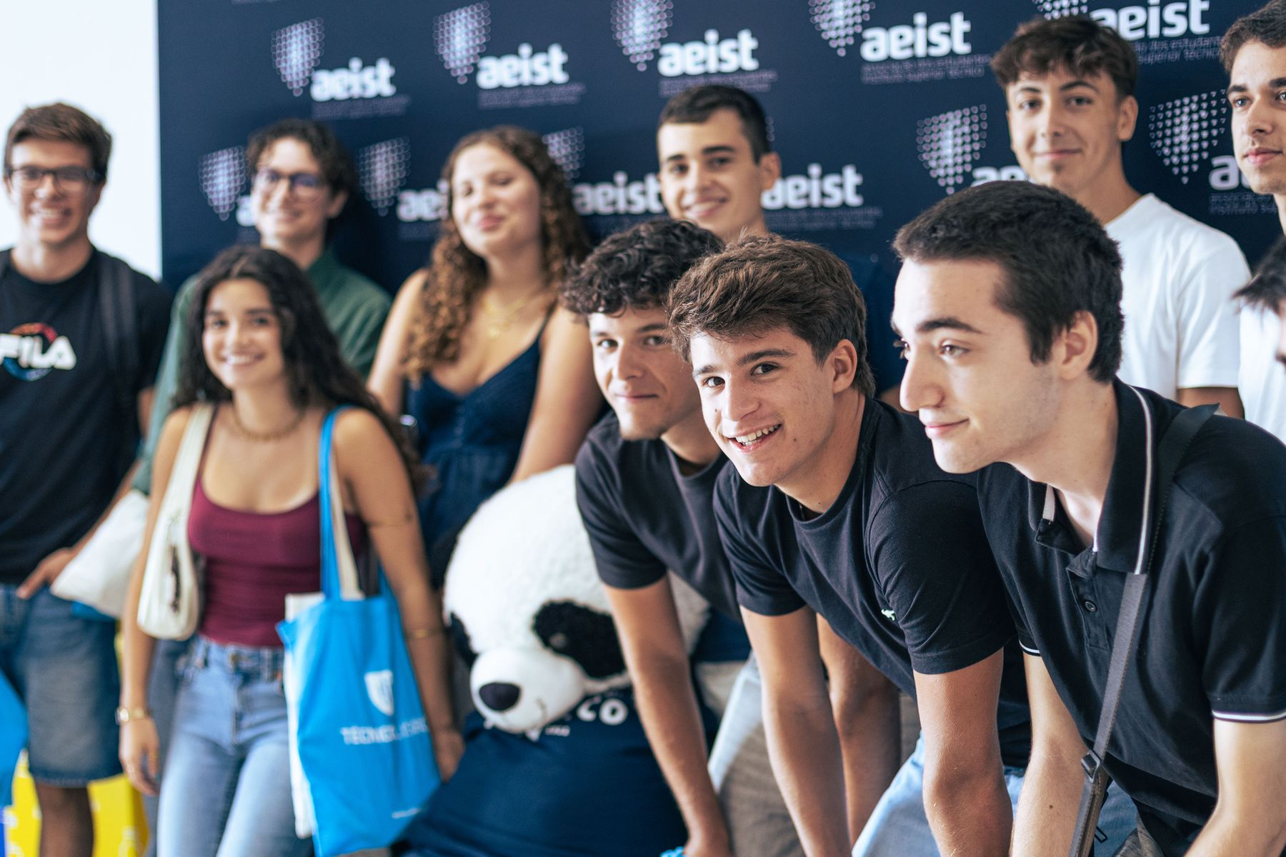 Student group photo at AEIST event